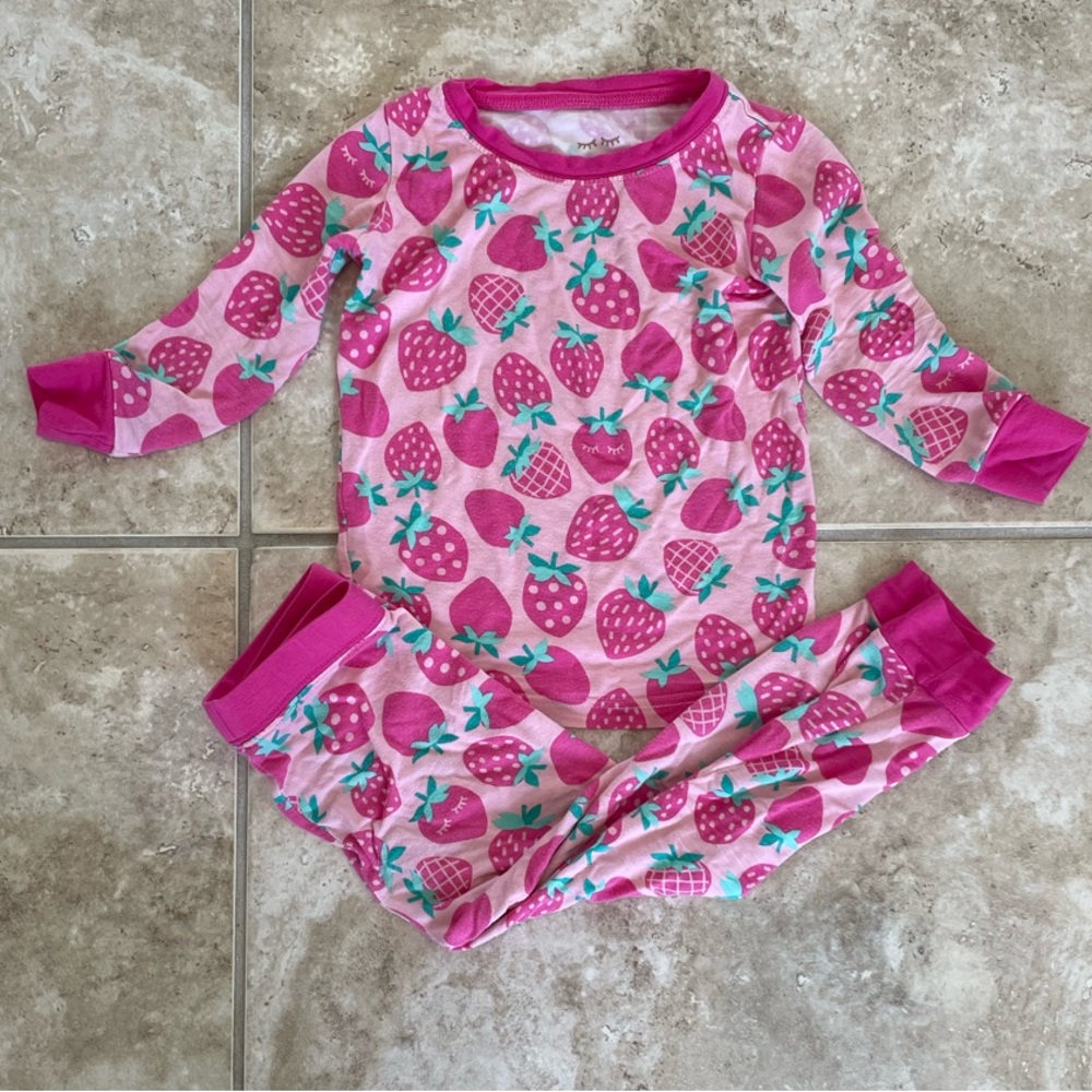 Little Sleepies Sweet Strawberries bamboo pajamas